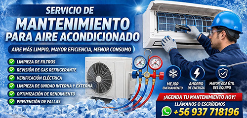 Mantención de aire acondicionado