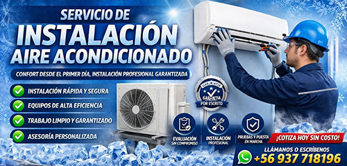 Instalación de aire acondicionado